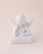 Book Reading Angel Cherub Figurine