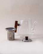 Transparent Glass Teapot With Filter