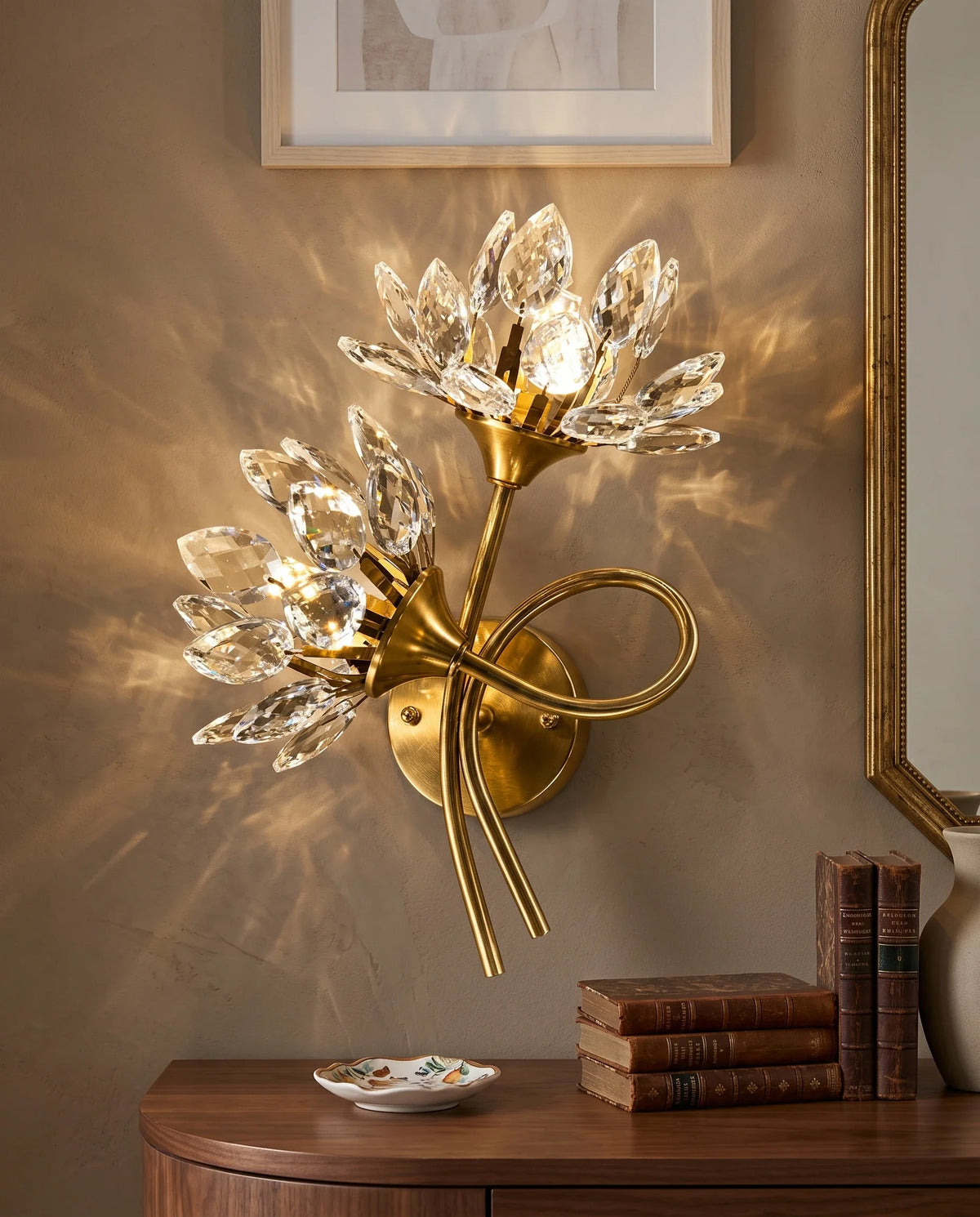 Floral Tied Wall Light
