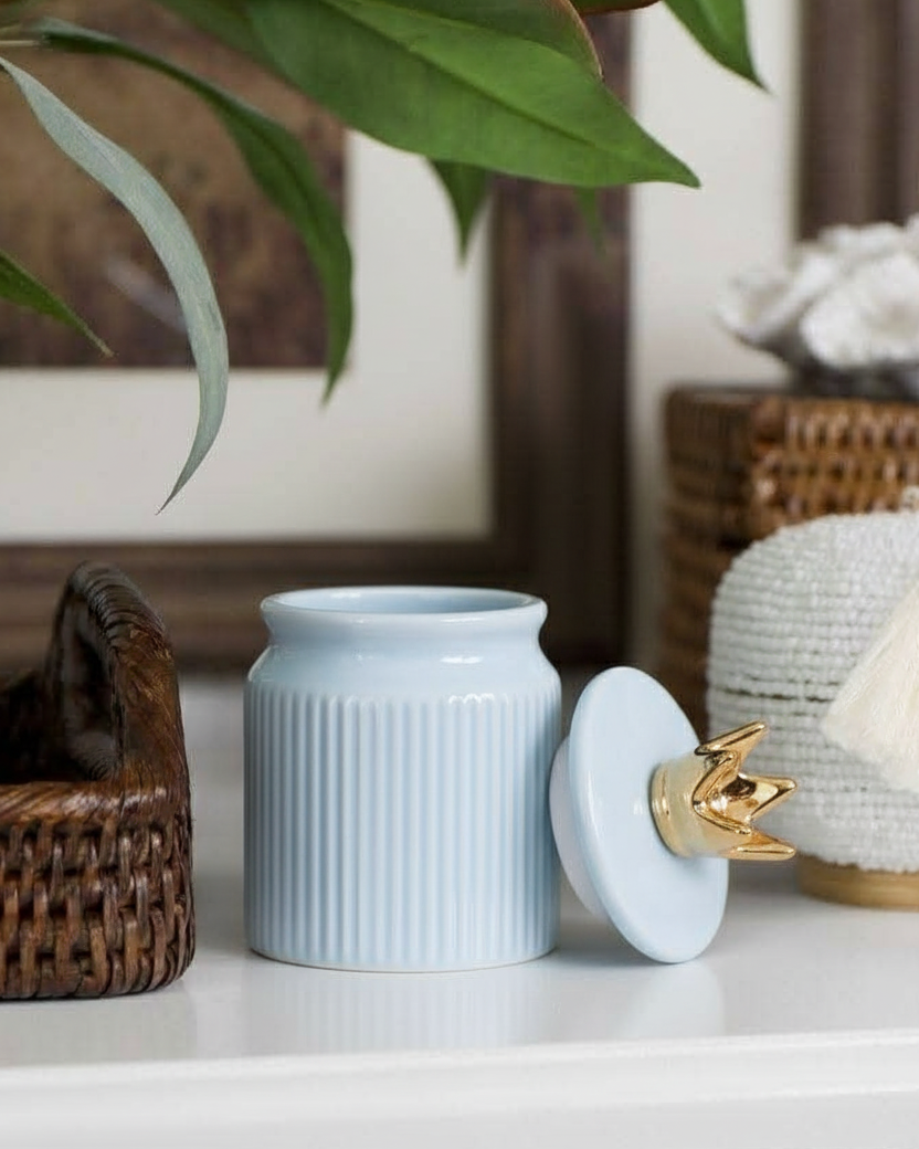 Royal Crown Storage Jar - Set Of 3