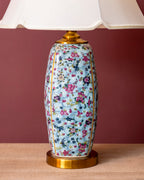 Azure Blossom Ceramic Table Lamp