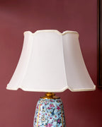 Azure Blossom Ceramic Table Lamp