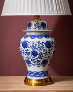 Imperial Indigo Temple Jar Table Lamp