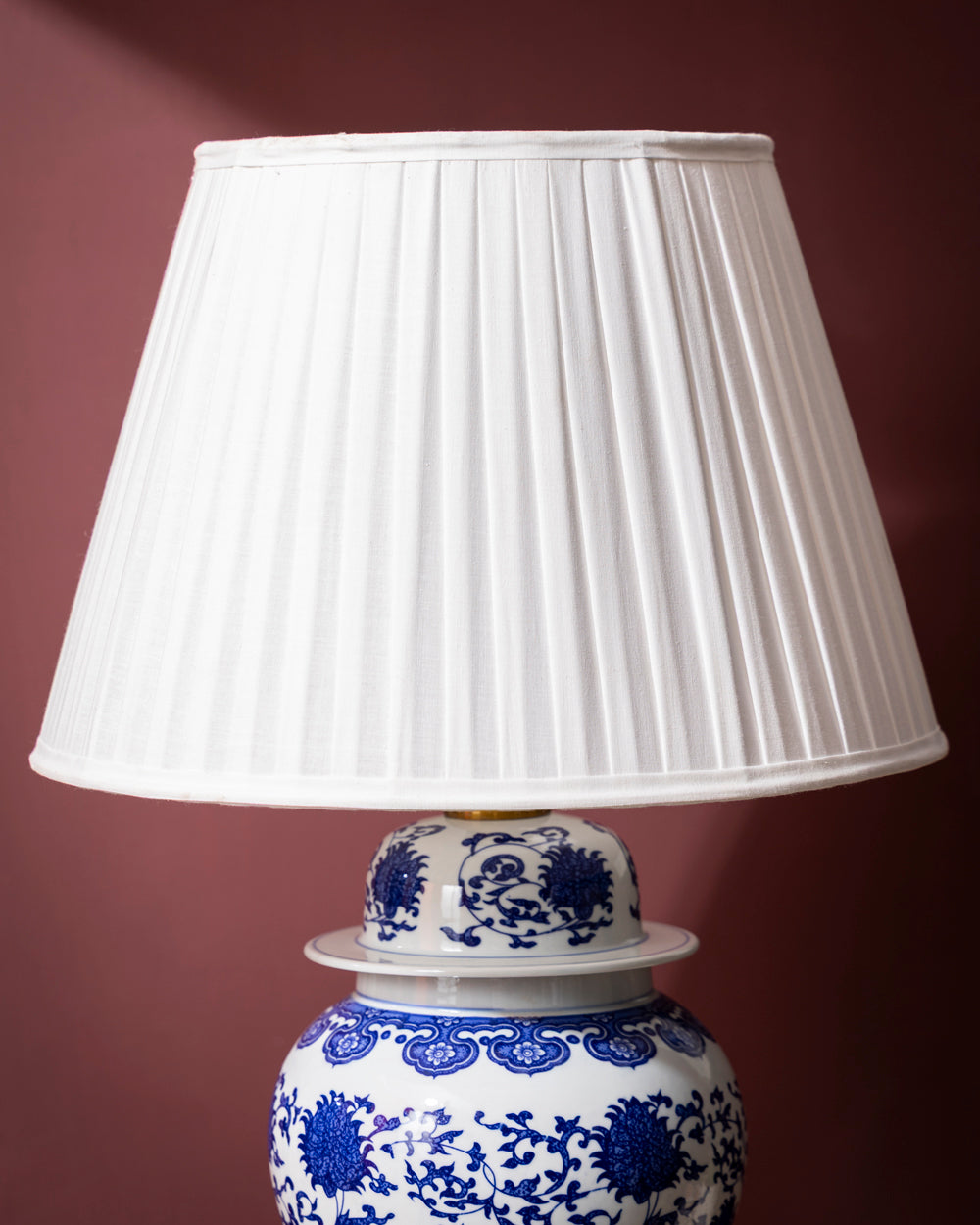 Imperial Indigo Temple Jar Table Lamp
