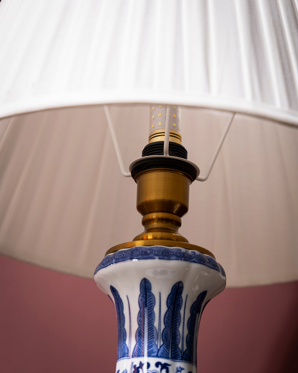 River Landscape Ceramic Table Lamp