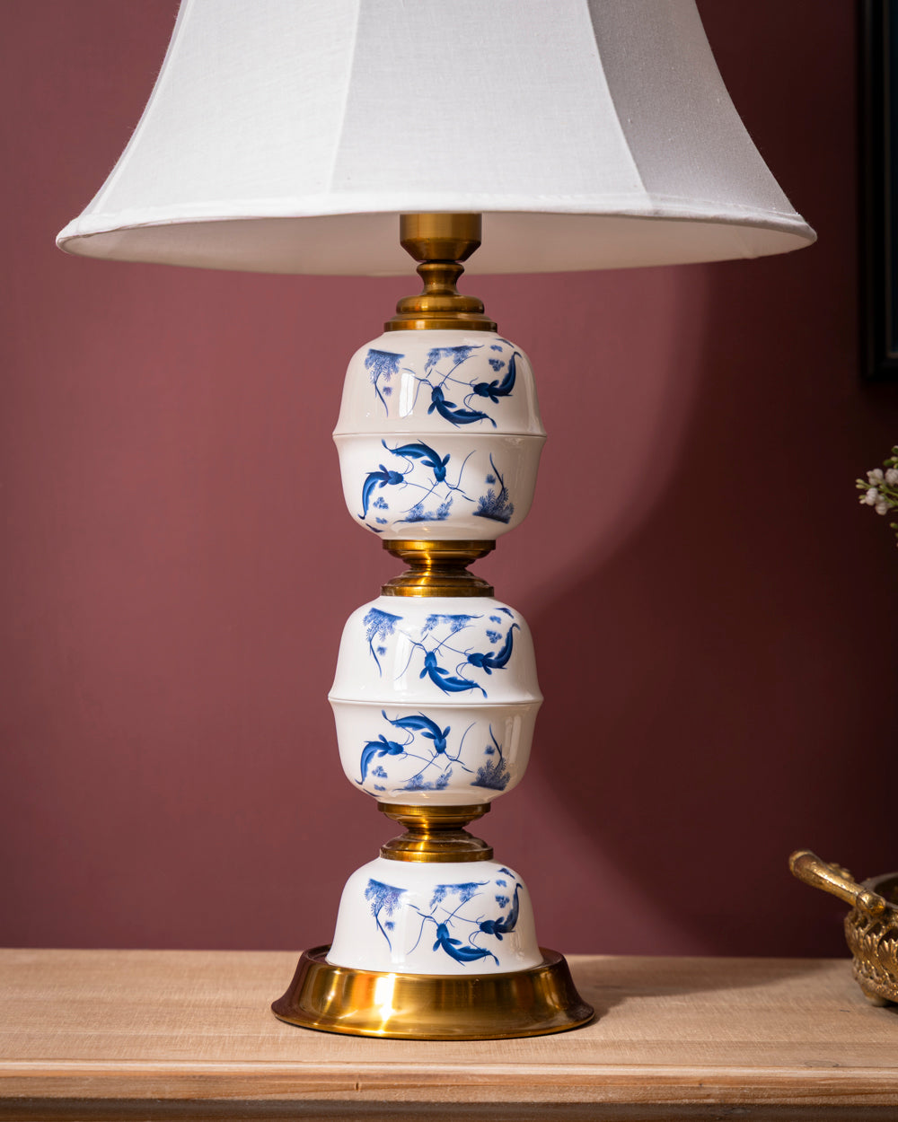 Oceanic Tides Ceramic Table Lamp
