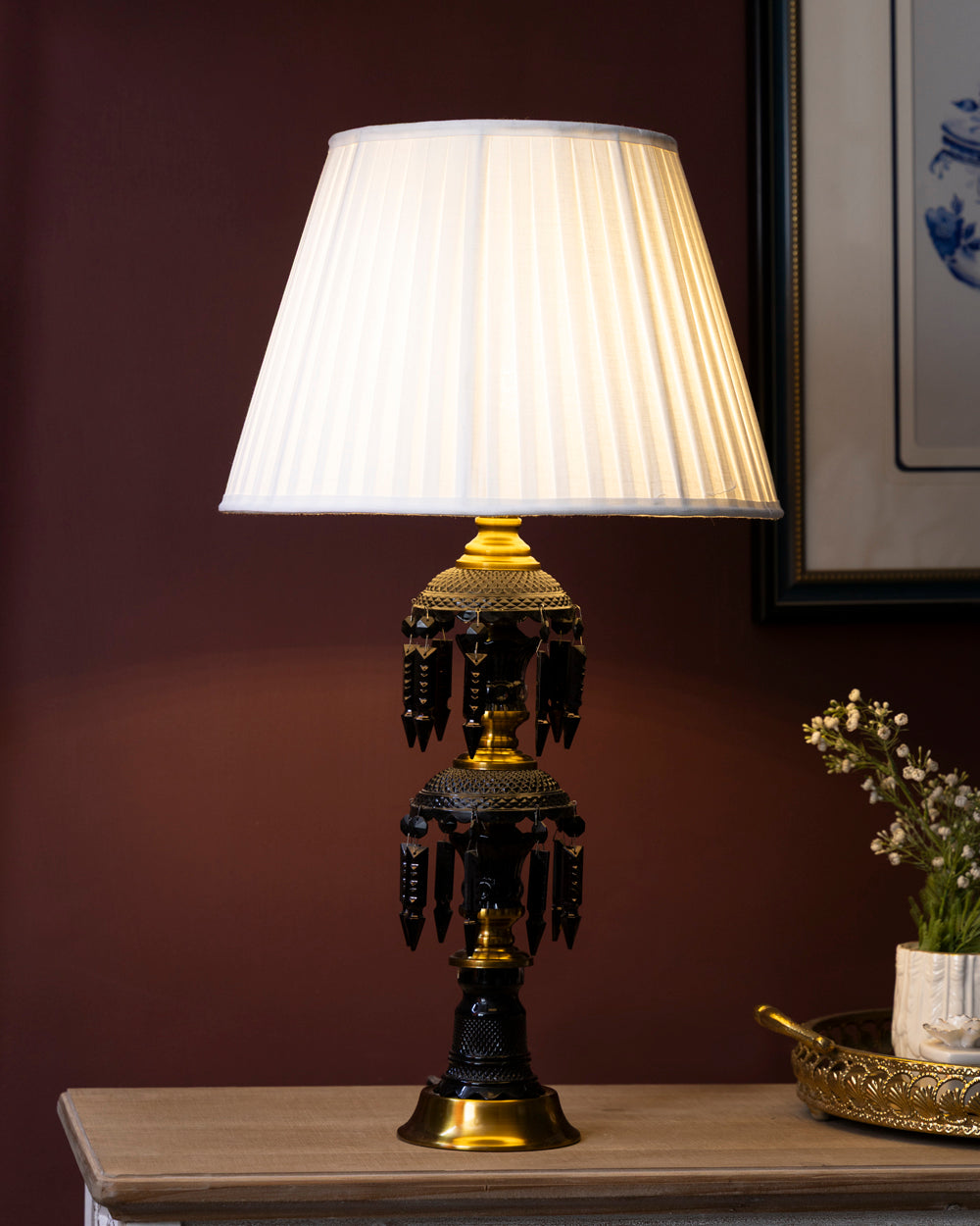 Midnight Regent Crystal Table Lamp