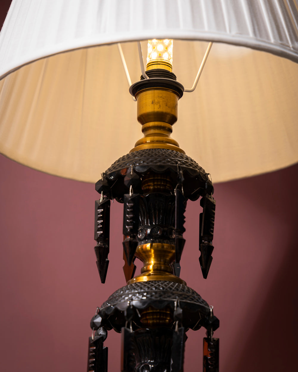 Midnight Regent Crystal Table Lamp