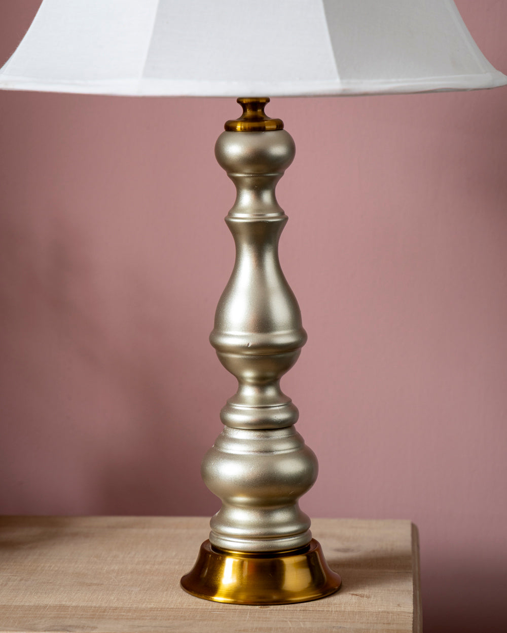 Verona Spun-Silver Table Lamp