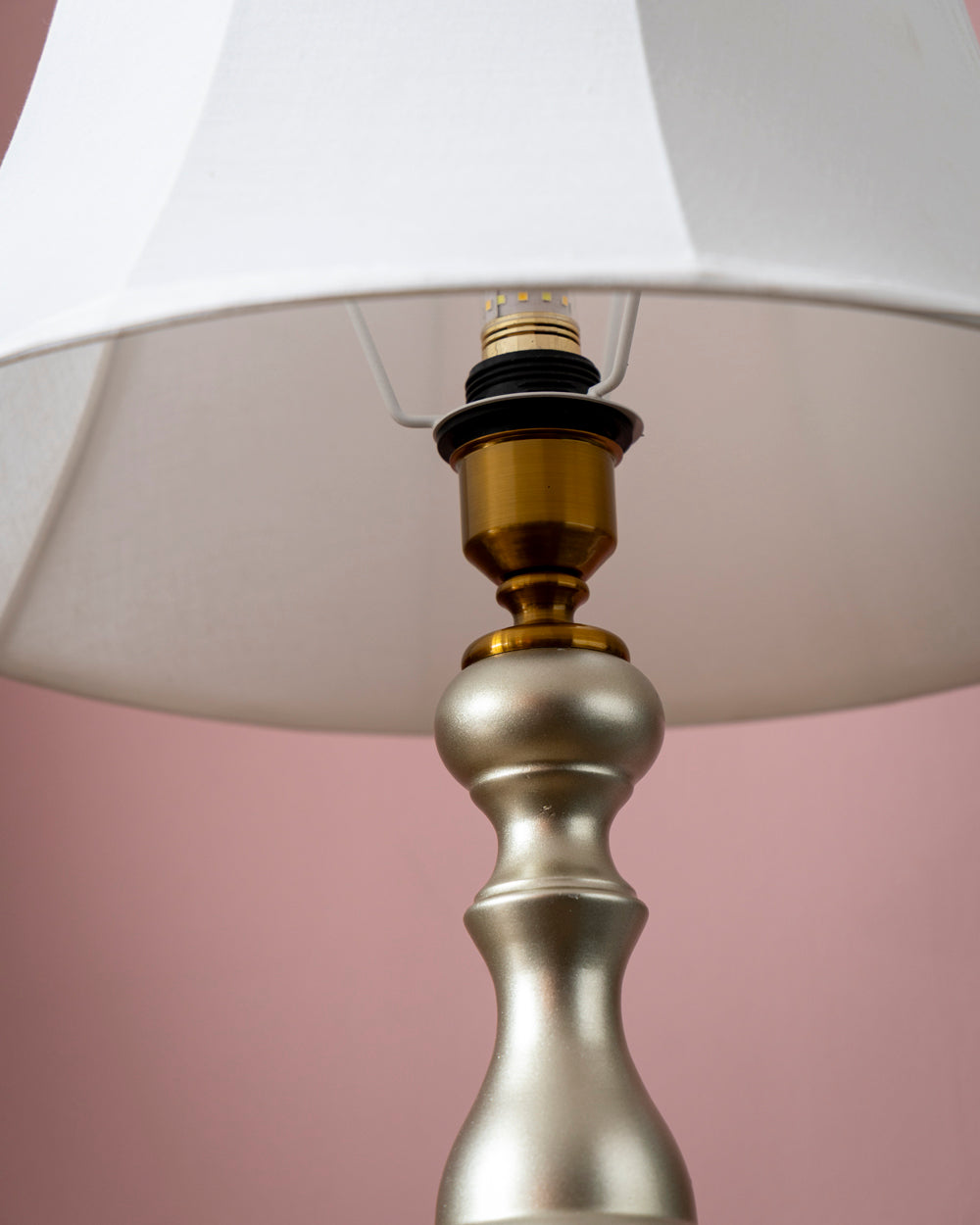 Verona Spun-Silver Table Lamp