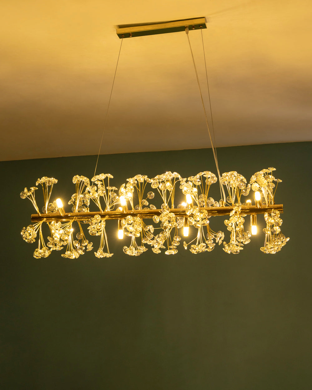 Luxury Golden Crystal Branch Chandelier