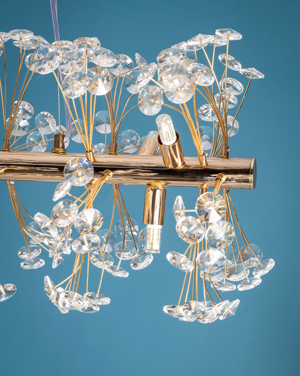 Luxury Golden Crystal Branch Chandelier