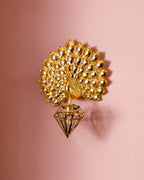 Luxury Golden Peacock Wall Light