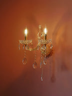 Luxury Golden Crystal Double Wall Sconce