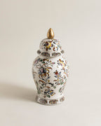 Royal Floral Medallion Temple Jar