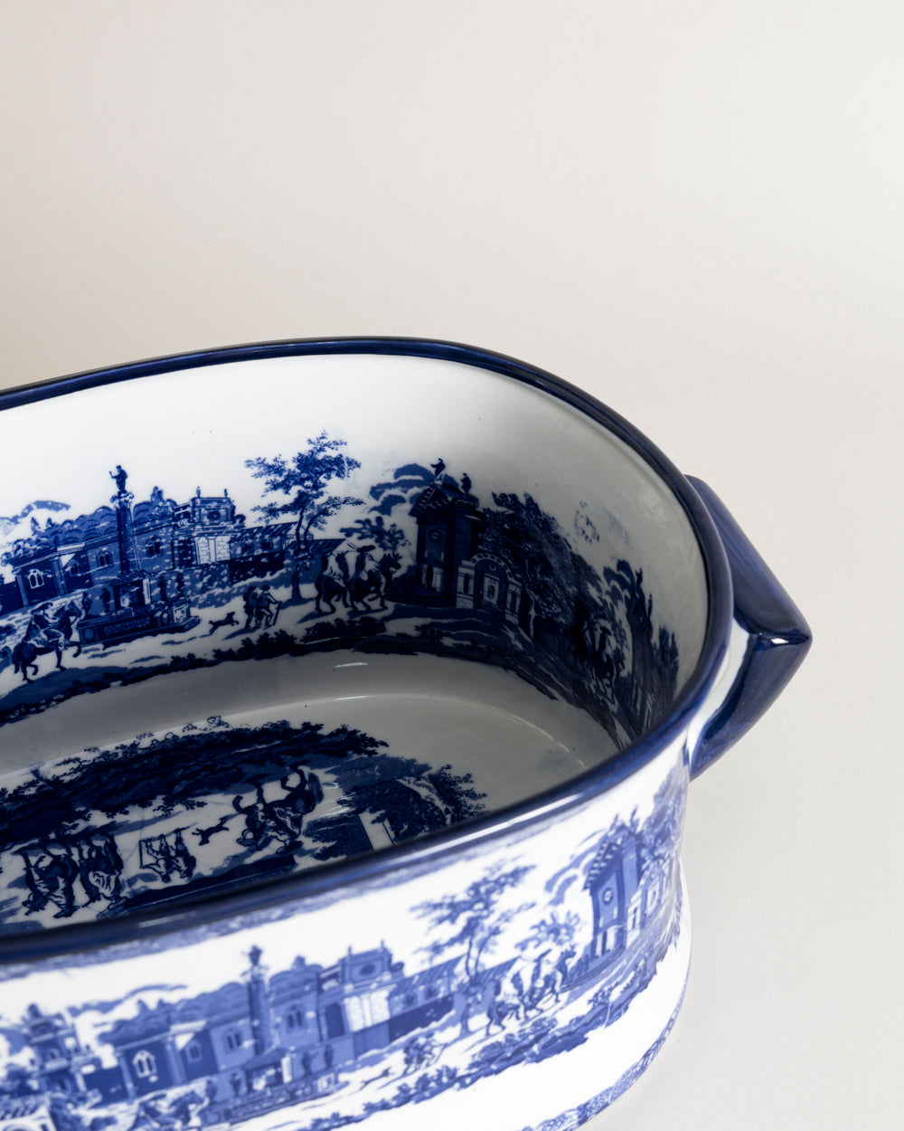 The Estate Blue & White Hand-Painted Planter - Large