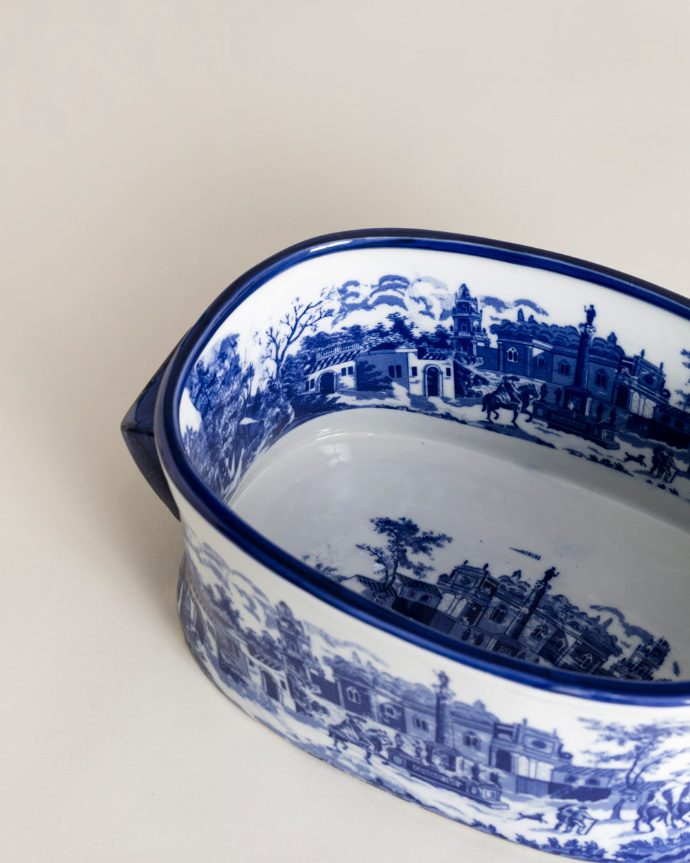 The Estate Blue & White Hand-Painted Planter - Small