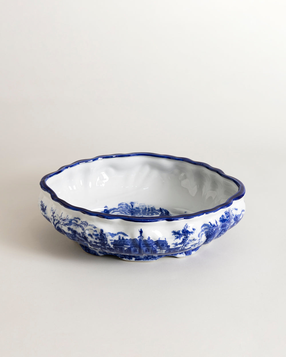 The Estate Blue & White Hand-Painted Bowl