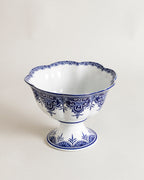 Ornate Floral Pedestal Fruit Bowl