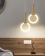Luminous Ring LED Pendant Light - Set Of 2