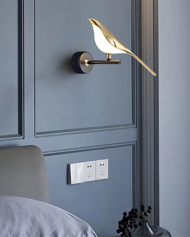 Aves Sitting Bird Wall Sconces