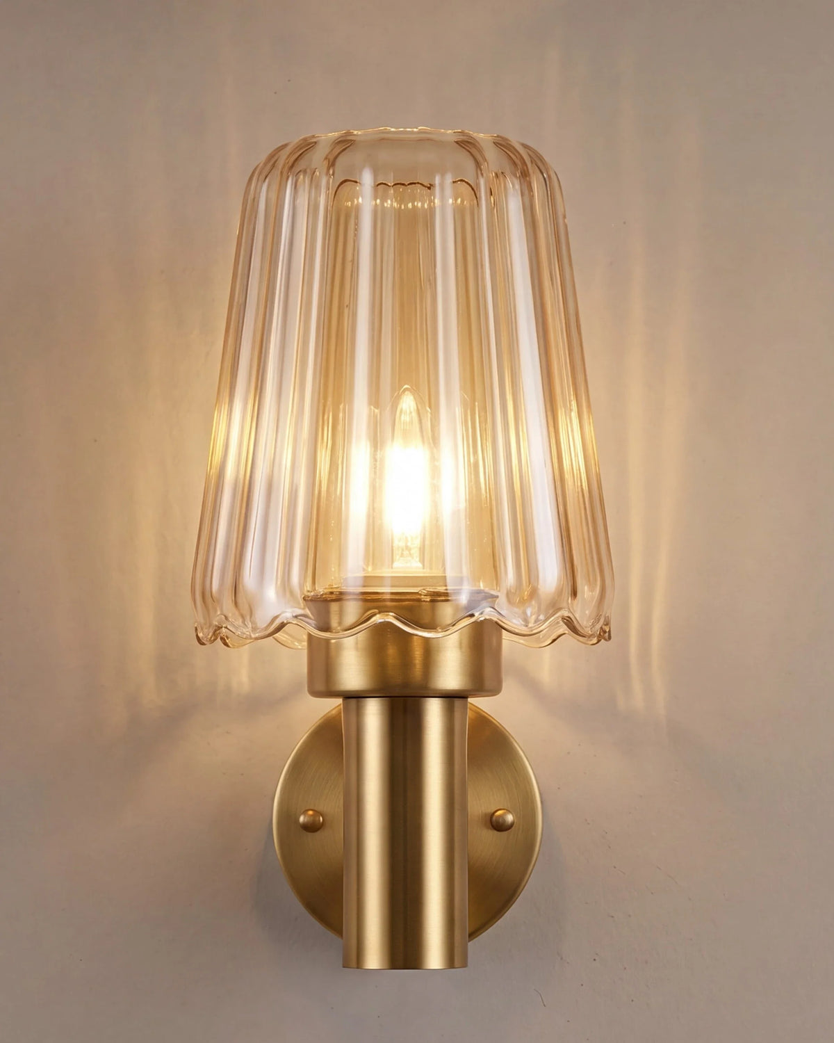 Vintage Petal Glass Wall Light