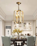 Ornate Gold Chandelier with 10 Bulbs