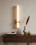 Lumière Vertical Brass Wall Sconce - Gold