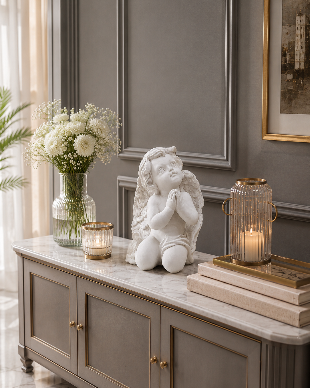 Adorable Angel Cherub Figurine