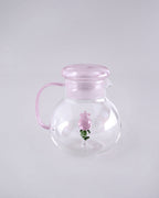 Rose Bloom Glass Teapot
