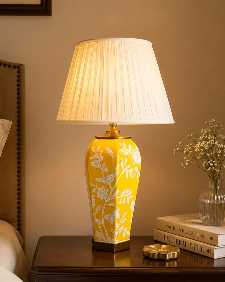 The Dynasty Songbird Table Lamp - Yellow