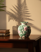 Blush Vine Vase & Decorative Plate - Set Of 3