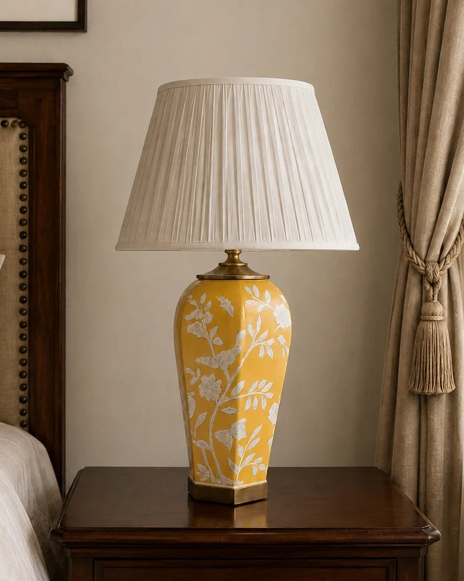 The Dynasty Songbird Table Lamp - Yellow